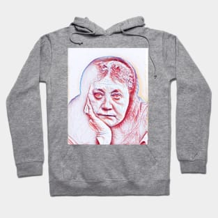 Helena Blavatsky Portrait | Helena Blavatsky Artwork | Line Art 2 Hoodie